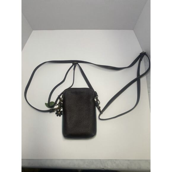 Chala crossbody purse ! FLOWER! Cell Phone Holder! Blue/Turquoise - Picture 3 of 10